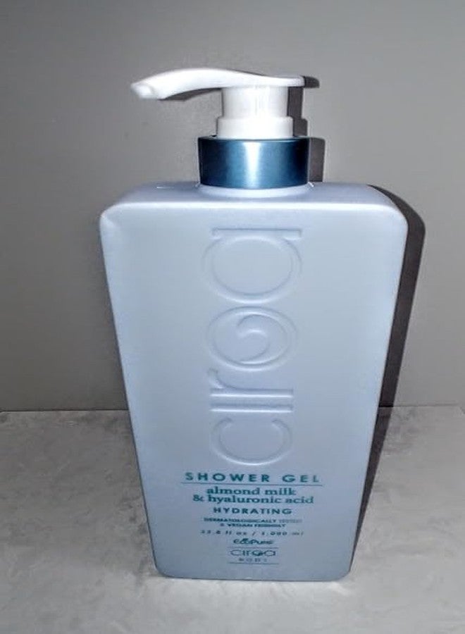 Ciroa, Almond Milk & Hyaluronic Acid, SHOWER GEL, Hydrate & Nourish, 33.8 fl oz 1,000ml (Pack of One) - Image 1